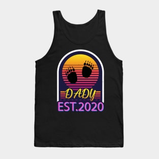 Father day promoted dady EST.2020 gift Tank Top